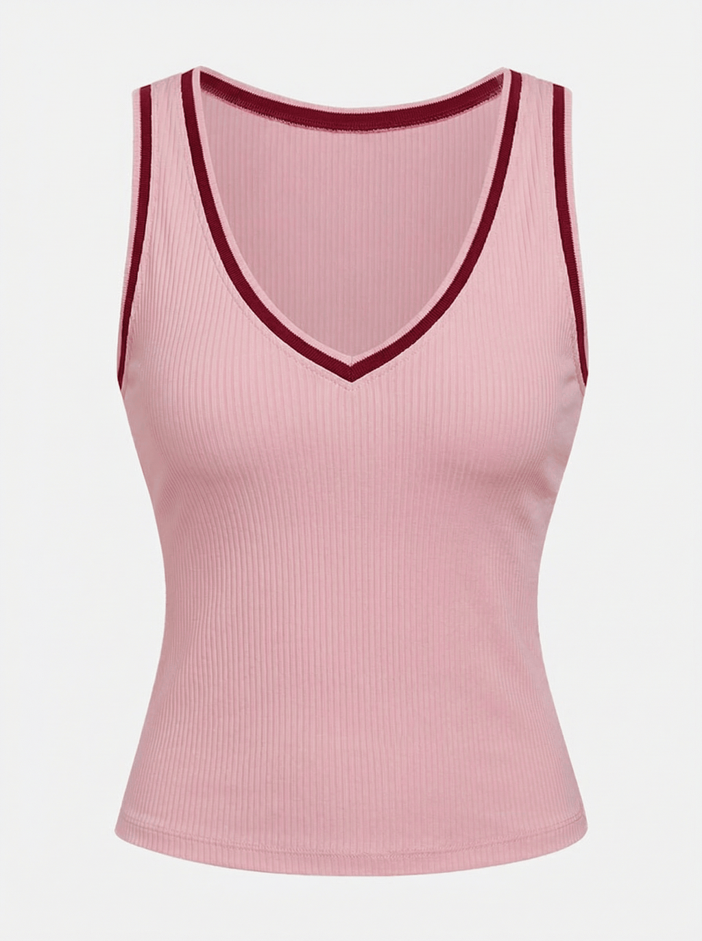 Light-to-medium Support Straps Breathable Ribbed Tank Top