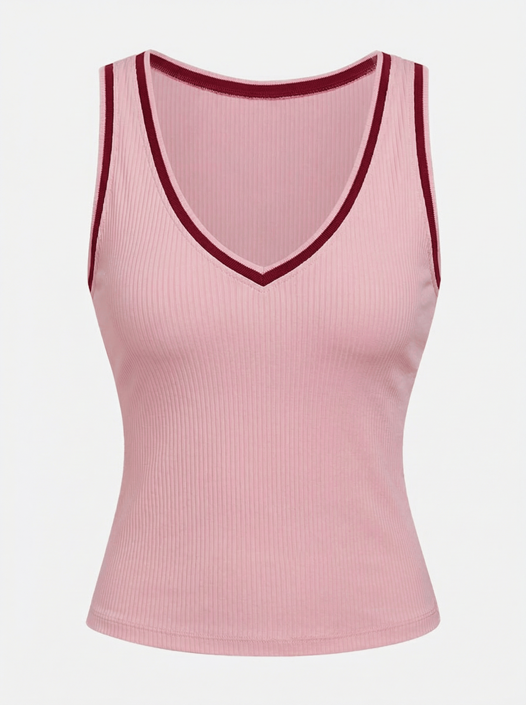 Light-to-medium Support Straps Breathable Ribbed Tank Top