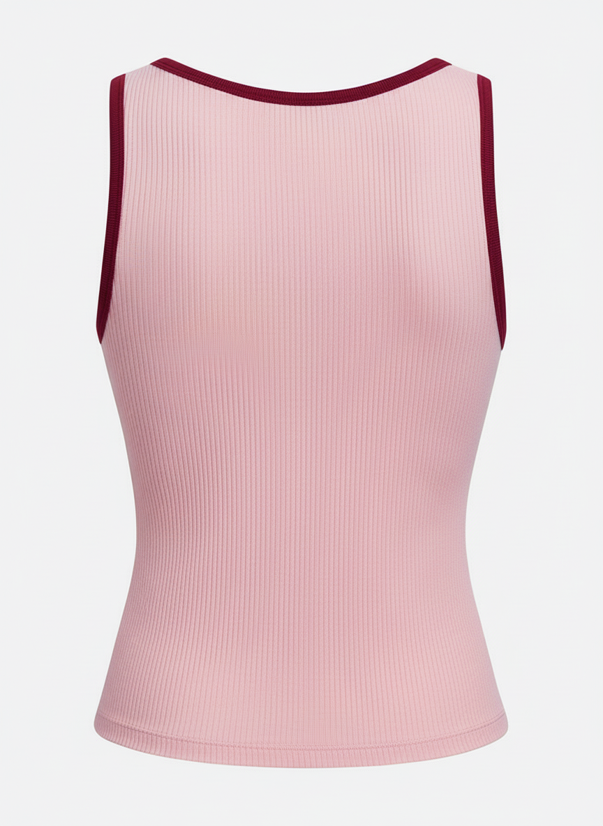 Light-to-medium Support Straps Breathable Ribbed Tank Top