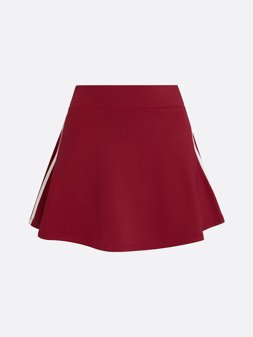 Retro Side Stripe Back Pleated A-line Tennis Skirt