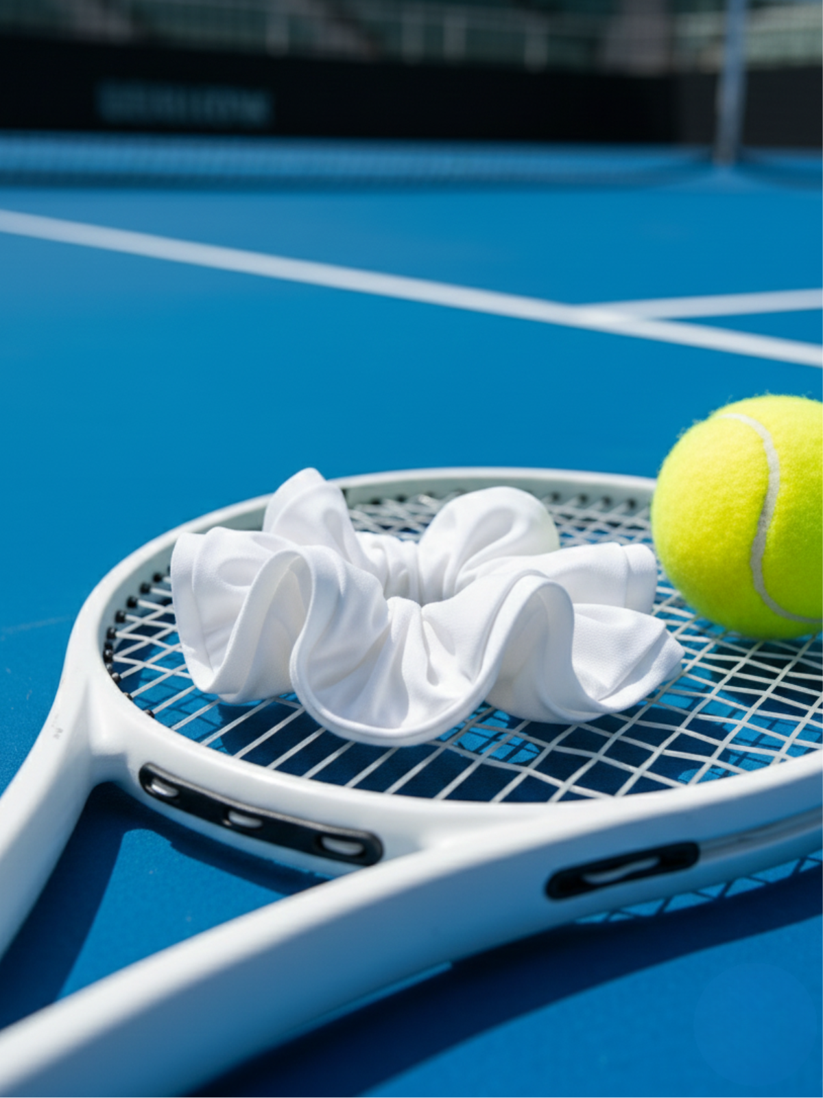 Scrunchie 3-Pack   White/Burgundy/Navy Blue