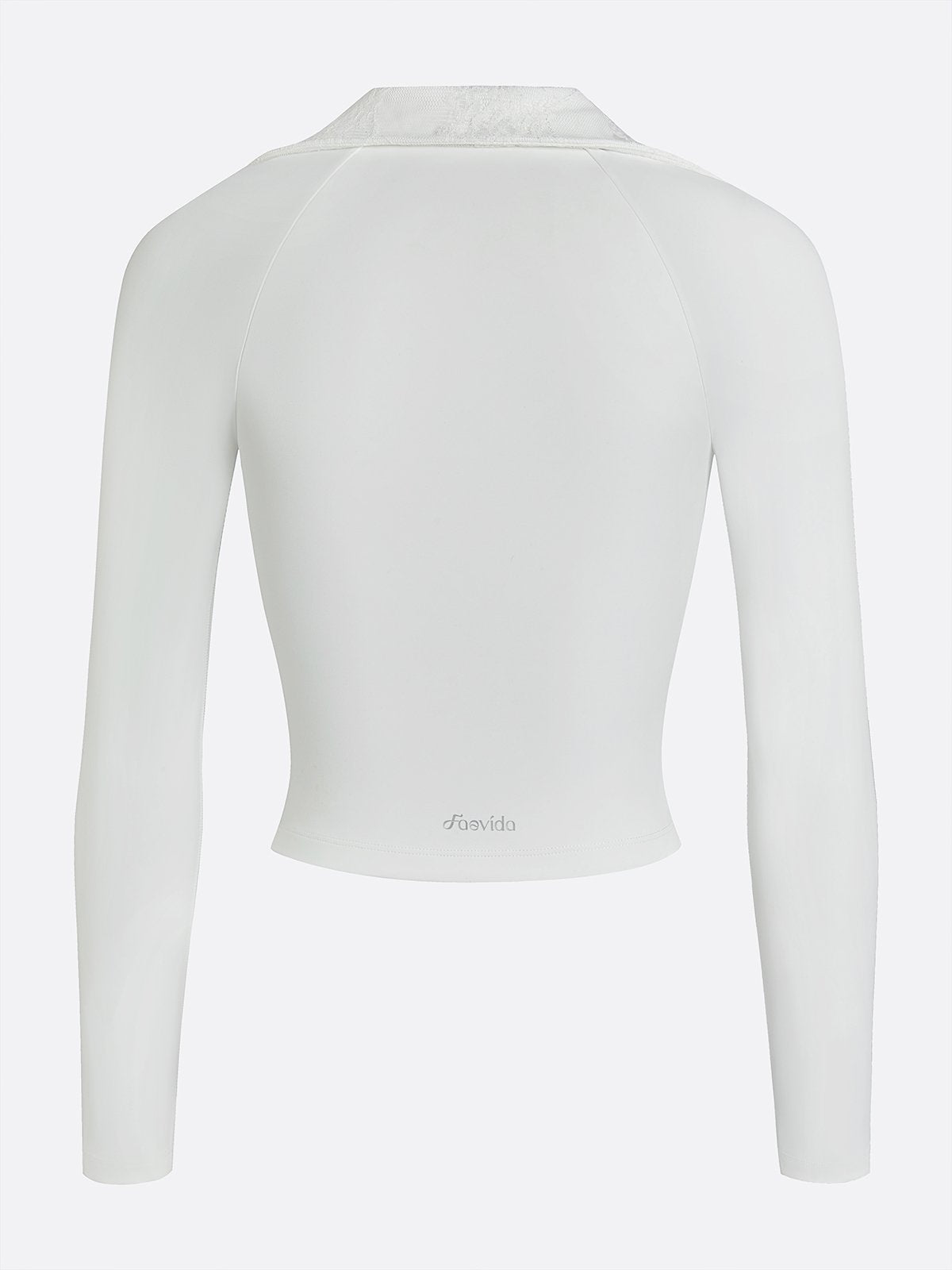 Long Sleeve Golf Lace Polo T-shirt