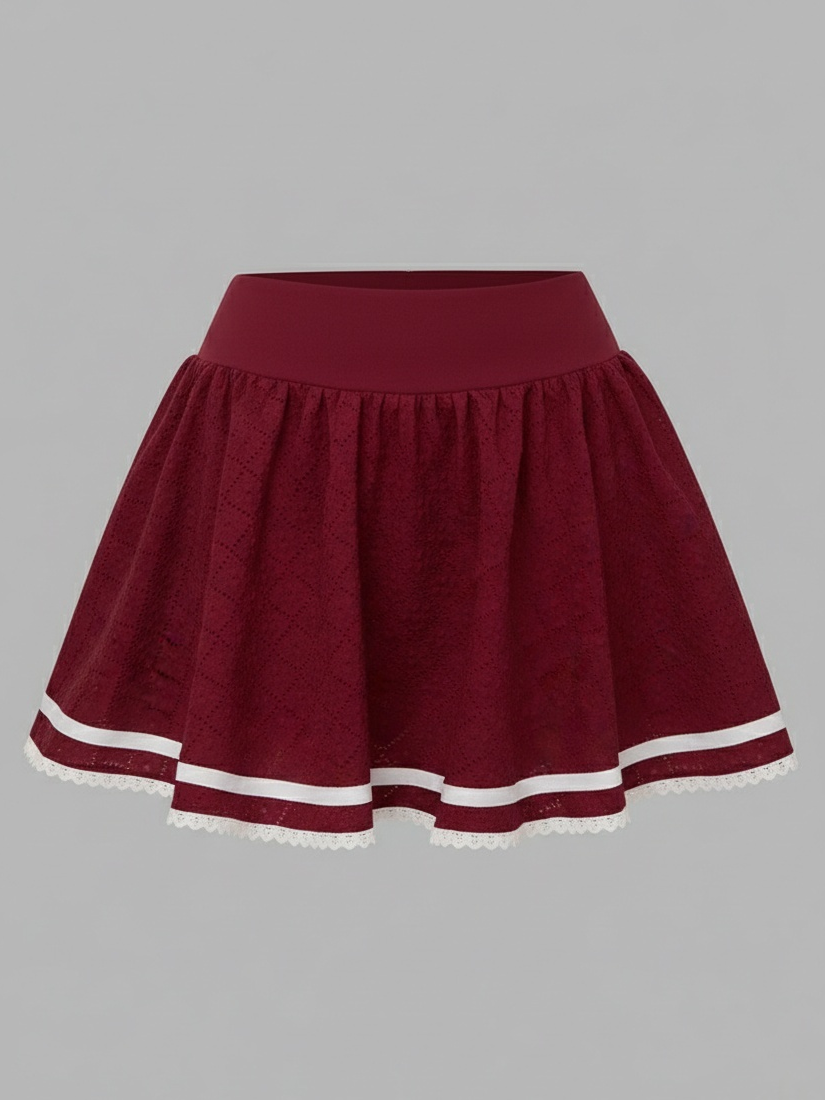 High Elasticity Hollow Out Tennis Skirt