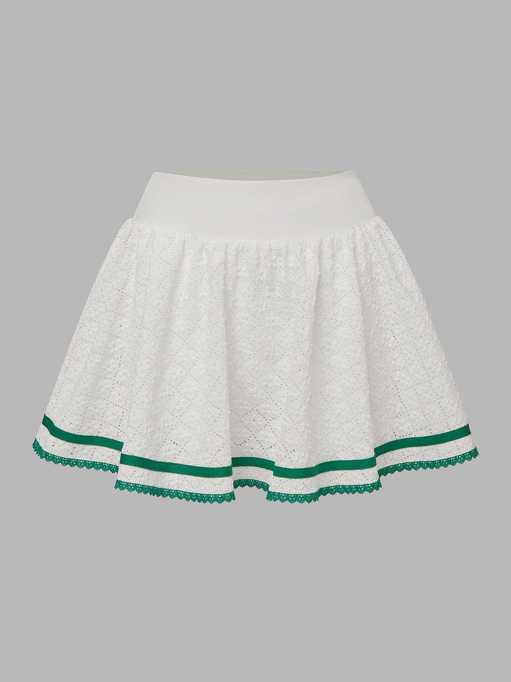 High Elasticity Hollow Out Tennis Skirt Navy Blue