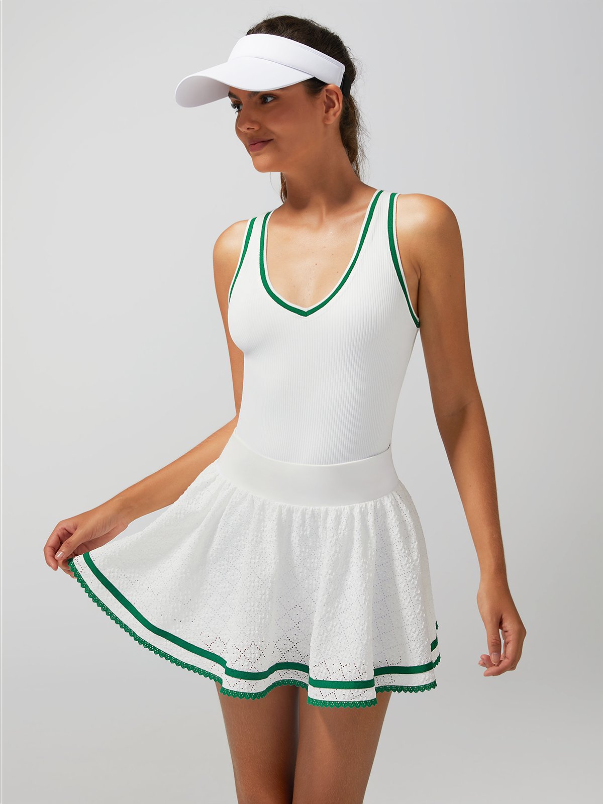 Light-to-medium Support Straps Breathable Ribbed Tank Top