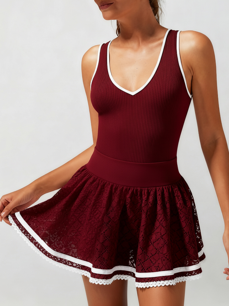 Light-to-medium Support Straps Breathable Ribbed Tank Top