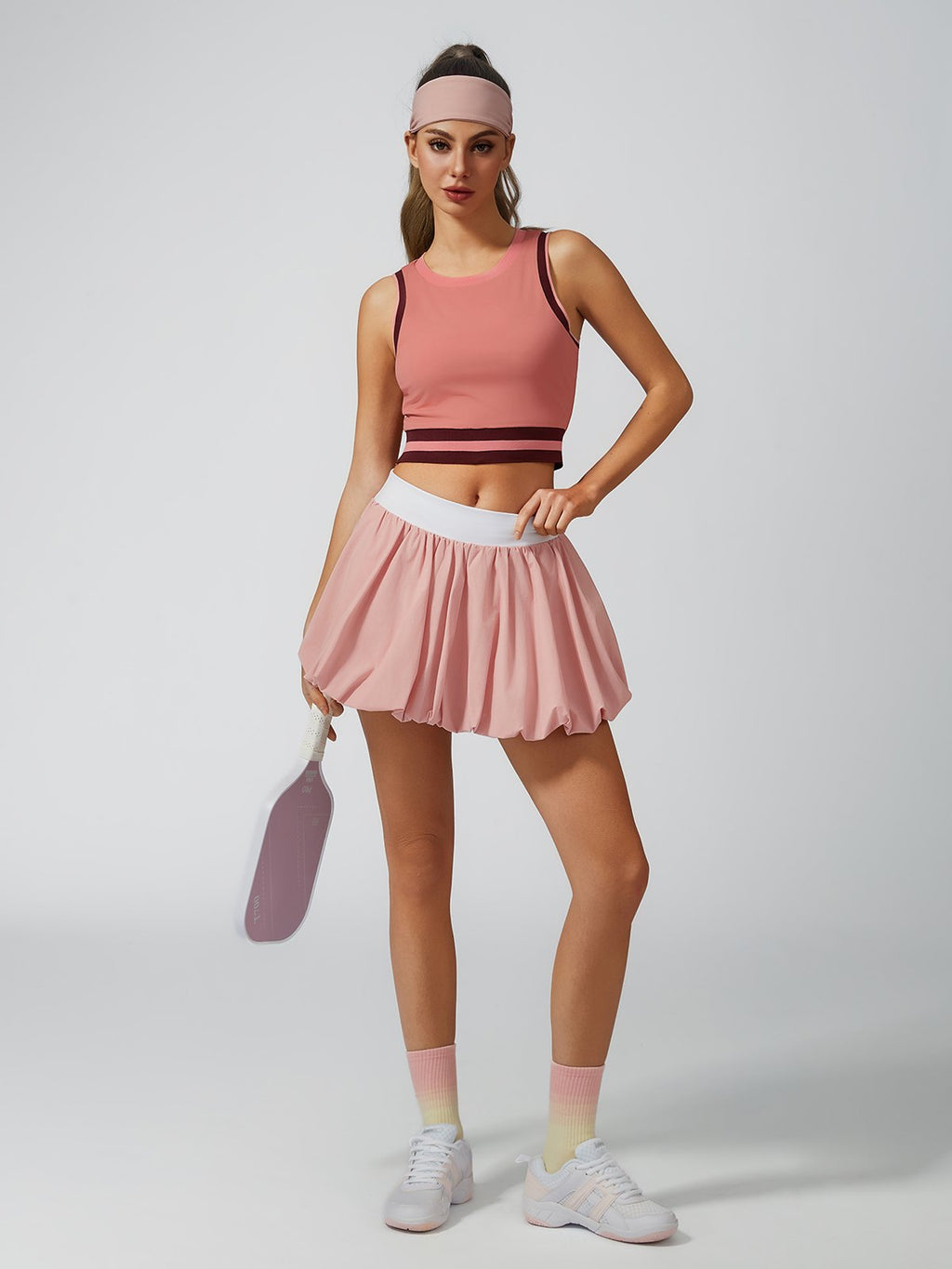 High Elasticity Bubble Tennis Skirt