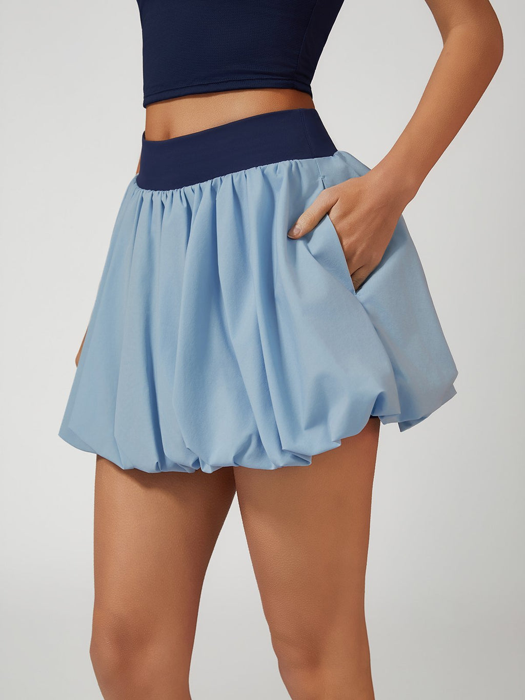 High Elasticity Bubble Tennis Skirt