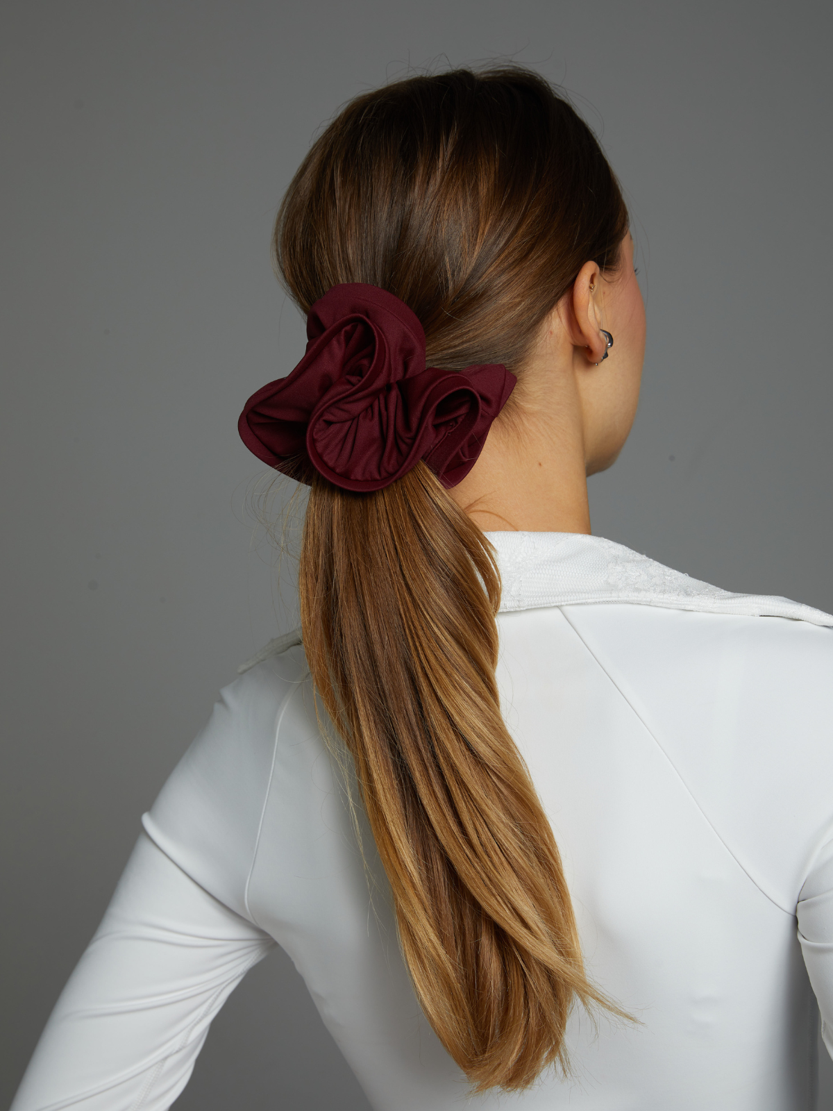 Scrunchie 3-Pack   White/Burgundy/Navy Blue