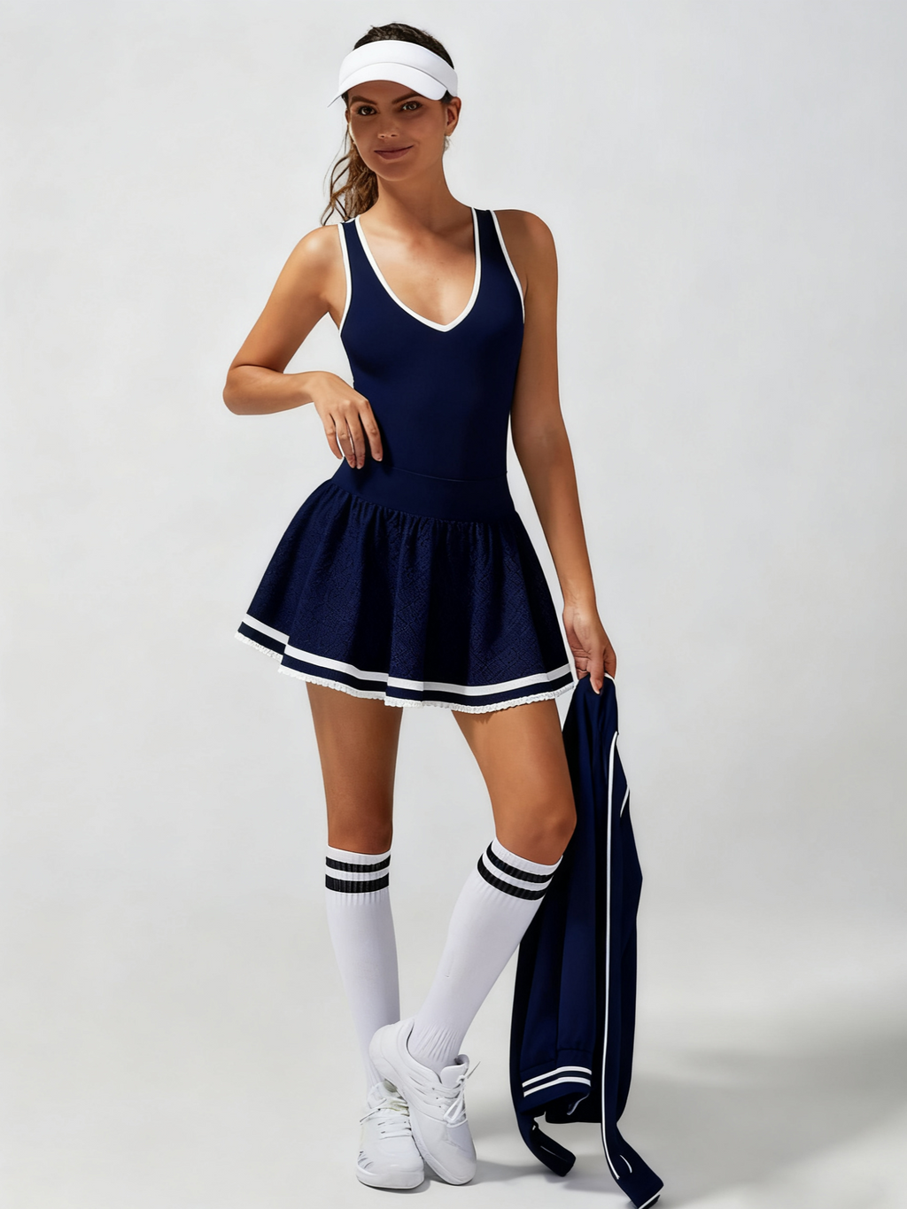 High Elasticity Hollow Out Tennis Skirt