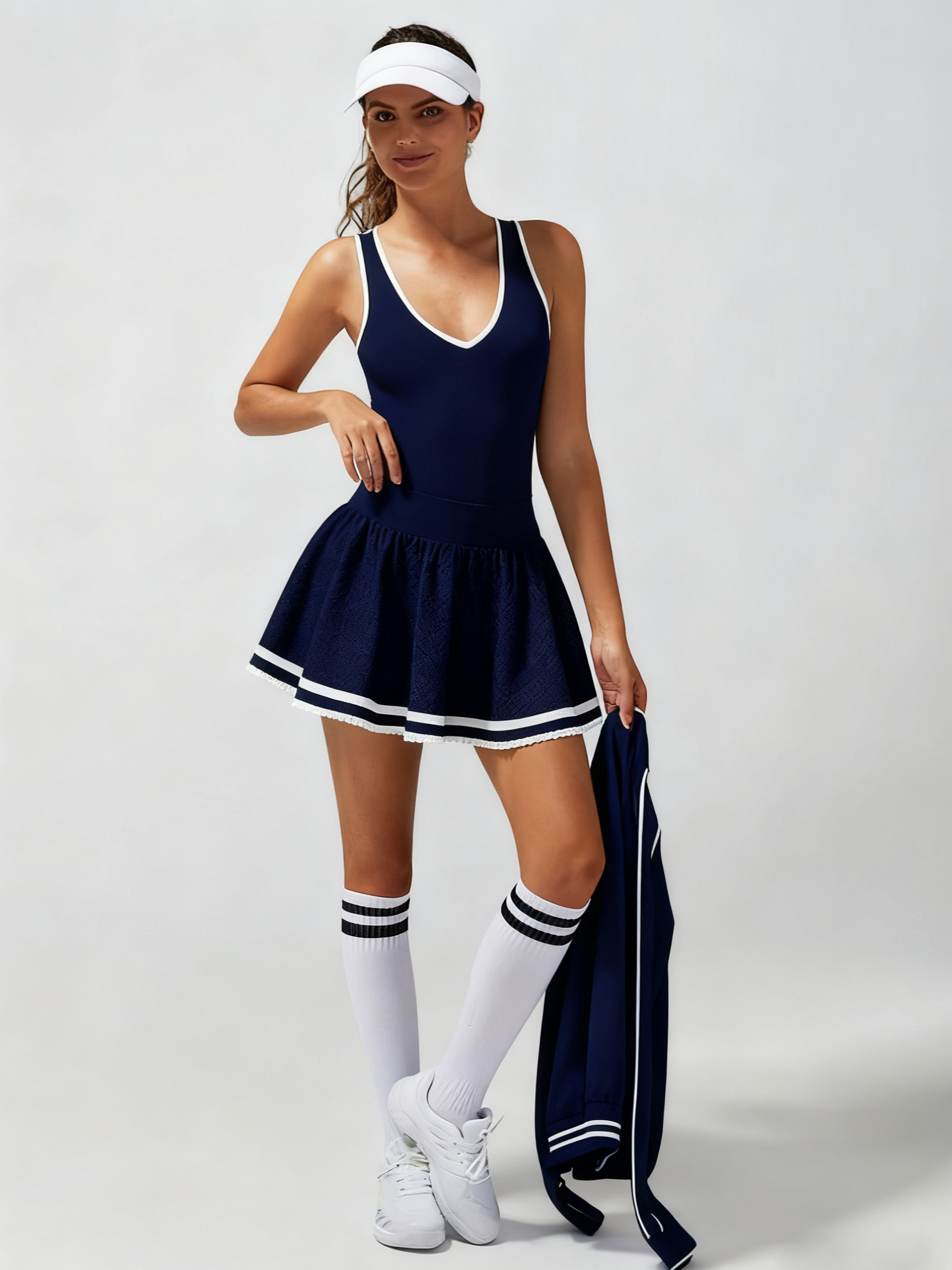 High Elasticity Hollow Out Tennis Skirt