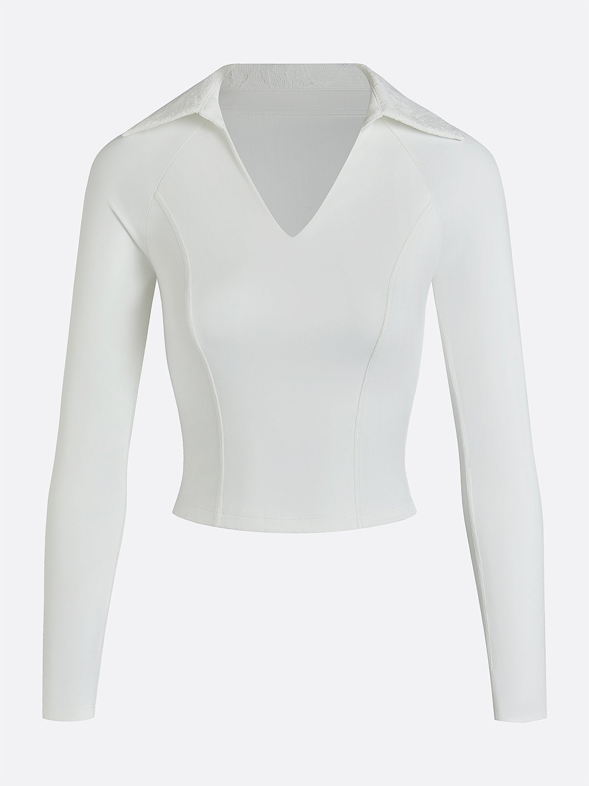 Long Sleeve Golf Lace Polo T-shirt