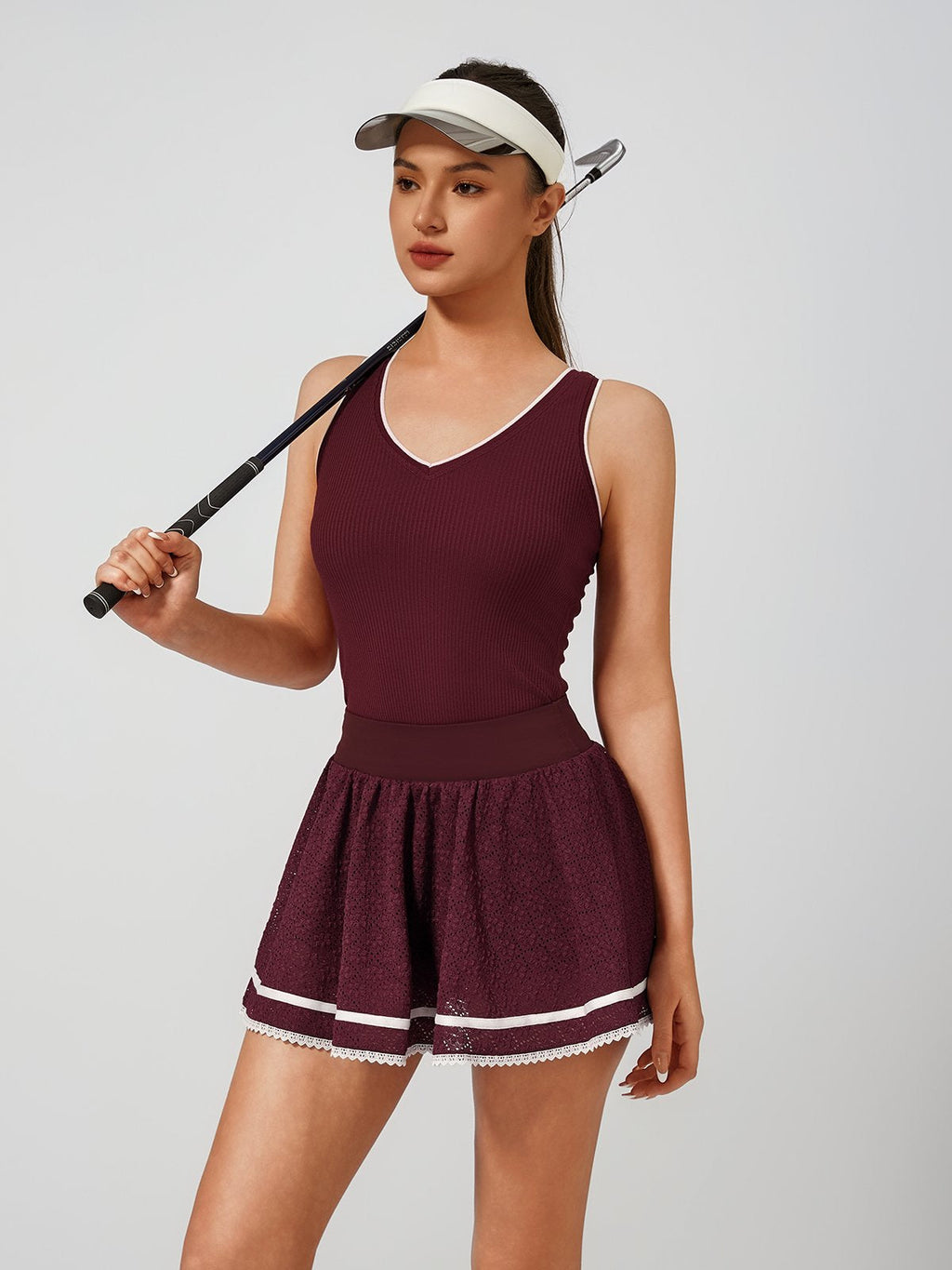 Light-to-medium Support Straps Breathable Ribbed Tank Top