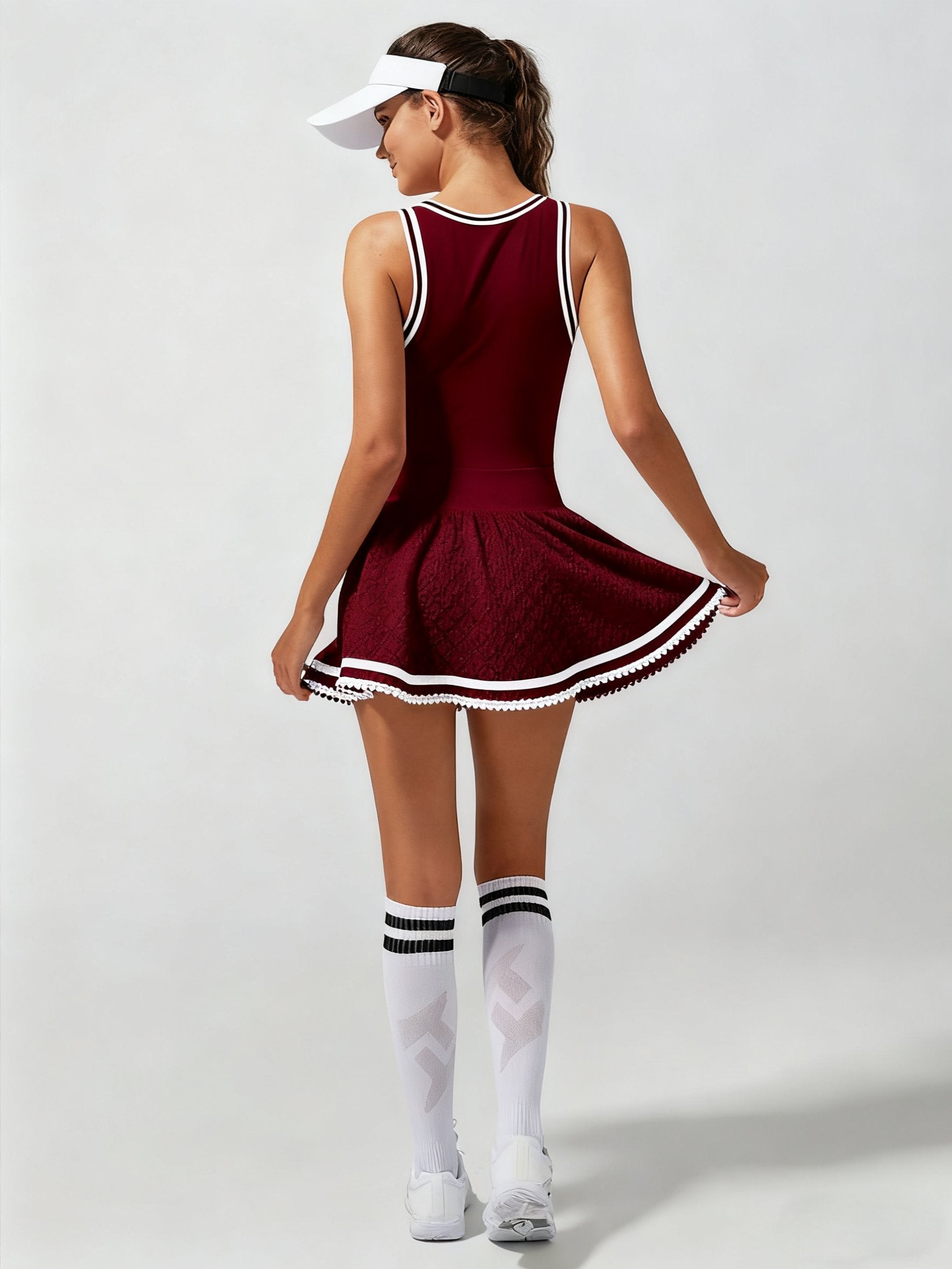 High Elasticity Hollow Out Tennis Skirt