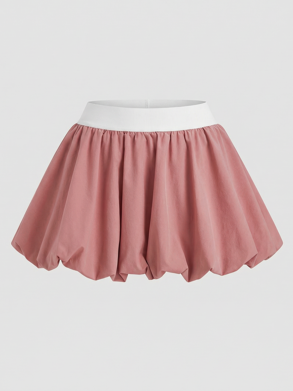 High Elasticity Bubble Pickleball Skirt Pink