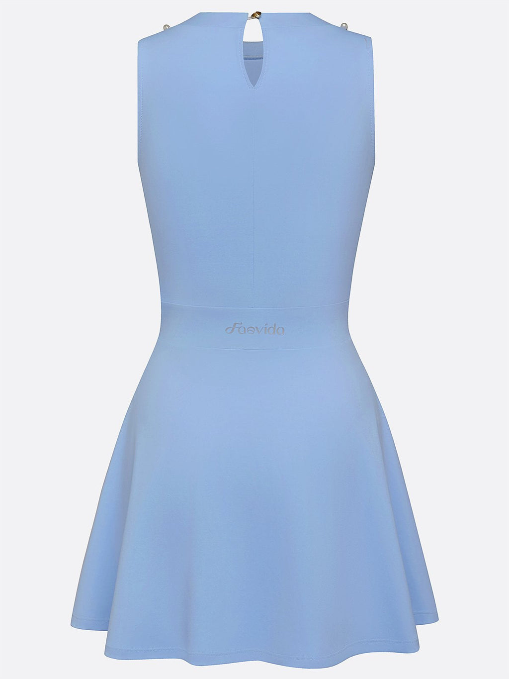 Faux Pearls 3D Floral Tennis Dress