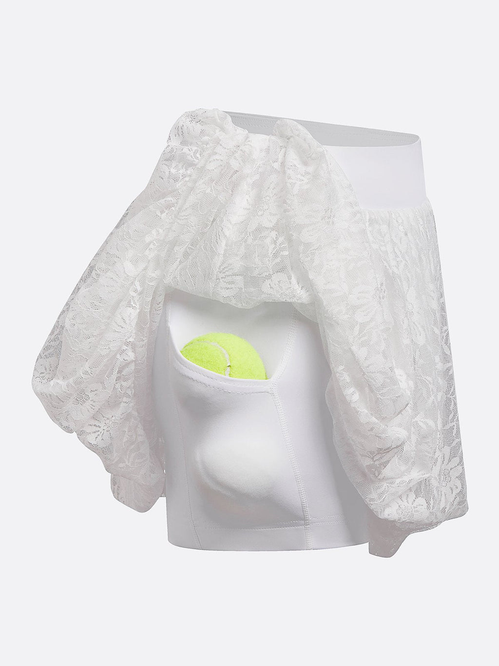 Lace Bubble Tennis Skirt