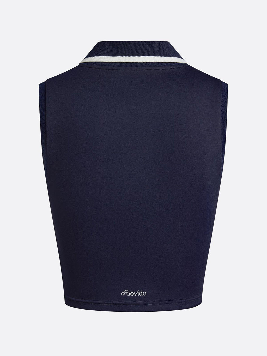 Women's Breathable Buckle Polo Collar Crop Tank Top